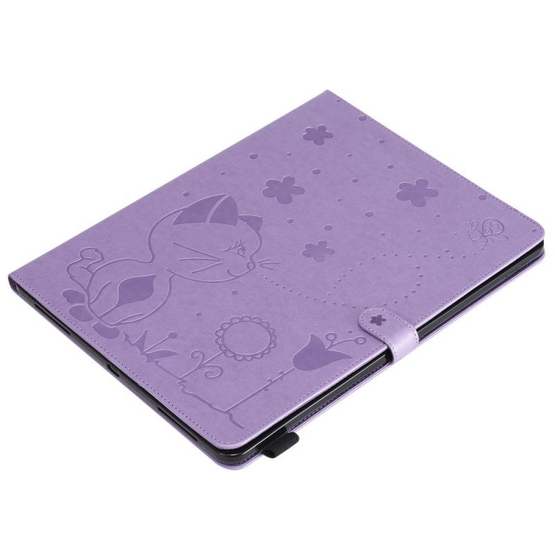 Nahkakotelo iPad Pro 12.9" (2021) (2020) (2018) Kissa Ja Mehiläiset