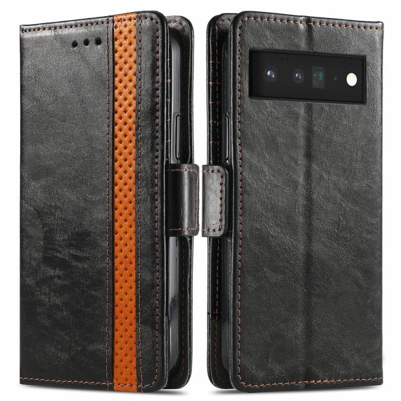 Flip Case Google Pixel 6 Bicolor Double Clasp Caseneo