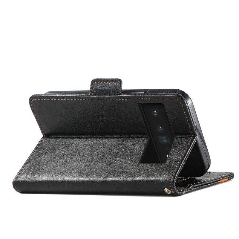 Flip Case Google Pixel 6 Bicolor Double Clasp Caseneo