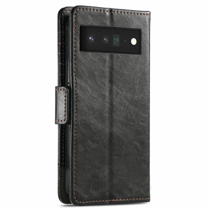 Flip Case Google Pixel 6 Bicolor Double Clasp Caseneo