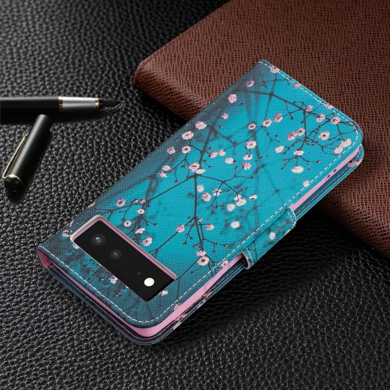Kotelot Google Pixel 6 Kukkivan Puun Oksa