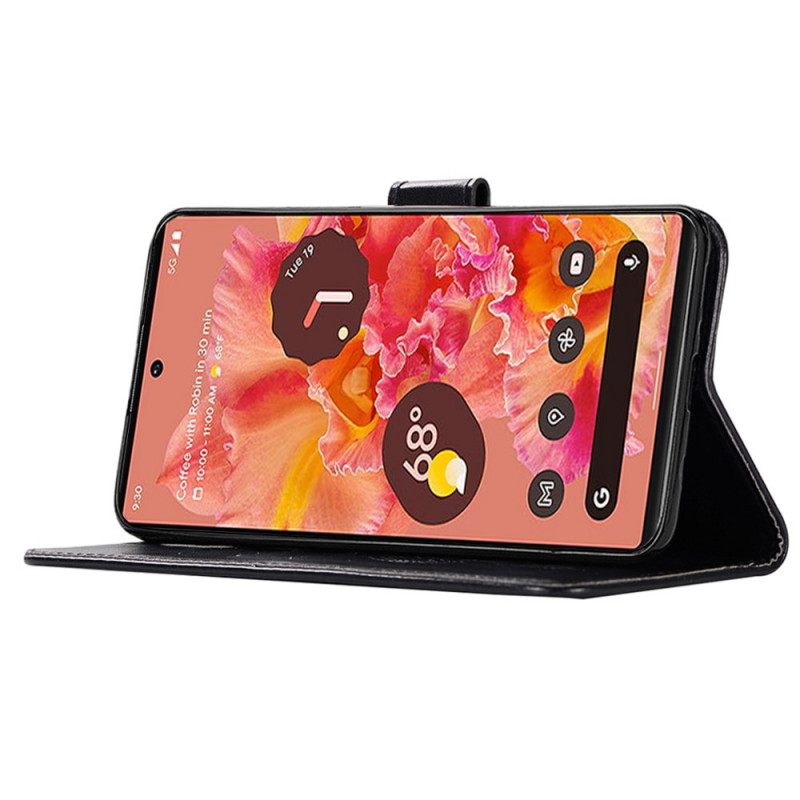 Kotelot Google Pixel 6 Nahkaefekti Dreamcatcher Pöllö