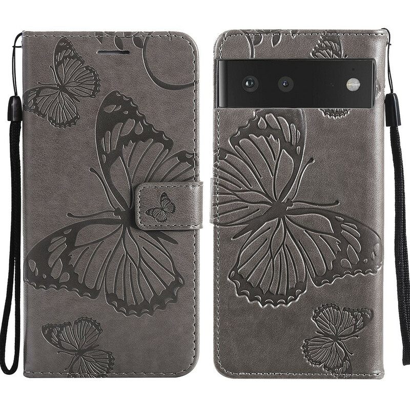 Kotelot Google Pixel 6 Suojaketju Kuori Giant Thong Butterflies