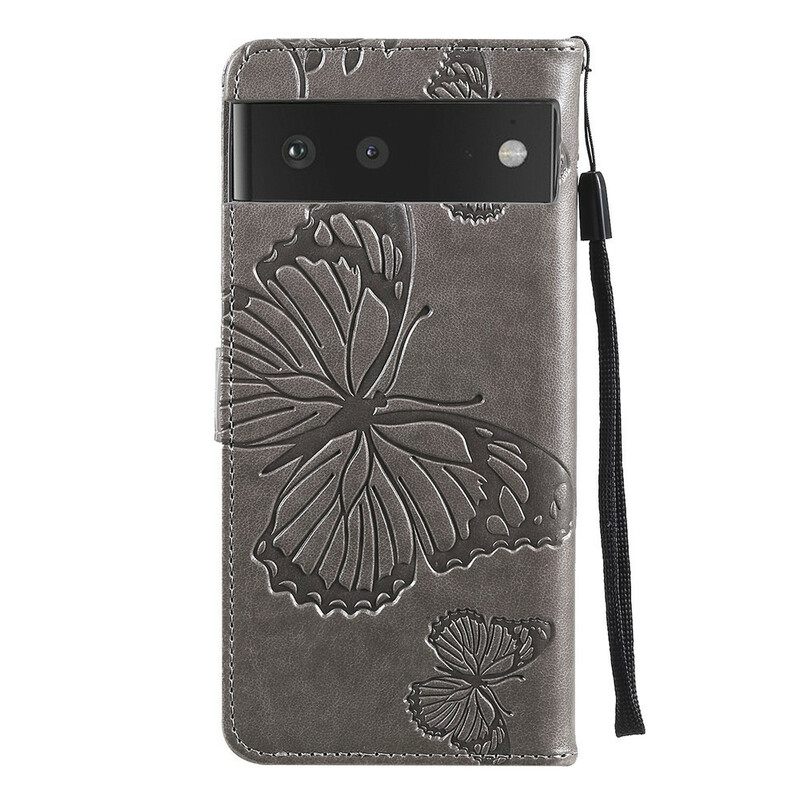 Kotelot Google Pixel 6 Suojaketju Kuori Giant Thong Butterflies