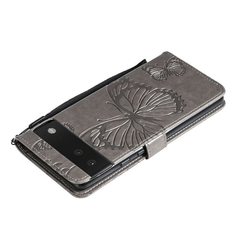 Kotelot Google Pixel 6 Suojaketju Kuori Giant Thong Butterflies