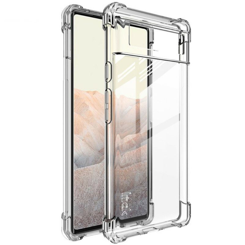 Kuori Google Pixel 6 Läpinäkyvä Imak-näytönkalvolla
