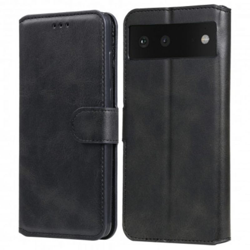 Nahkakotelo Google Pixel 6 Faux Leather Uudet Värit