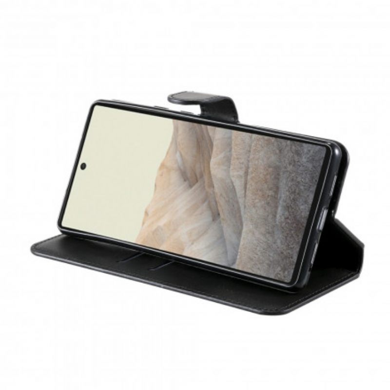Nahkakotelo Google Pixel 6 Faux Leather Uudet Värit