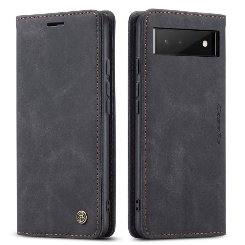 Puhelinkuoret Google Pixel 6 Kotelot Flip Caseme Keinonahka