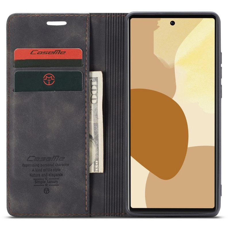 Puhelinkuoret Google Pixel 6 Kotelot Flip Caseme Keinonahka