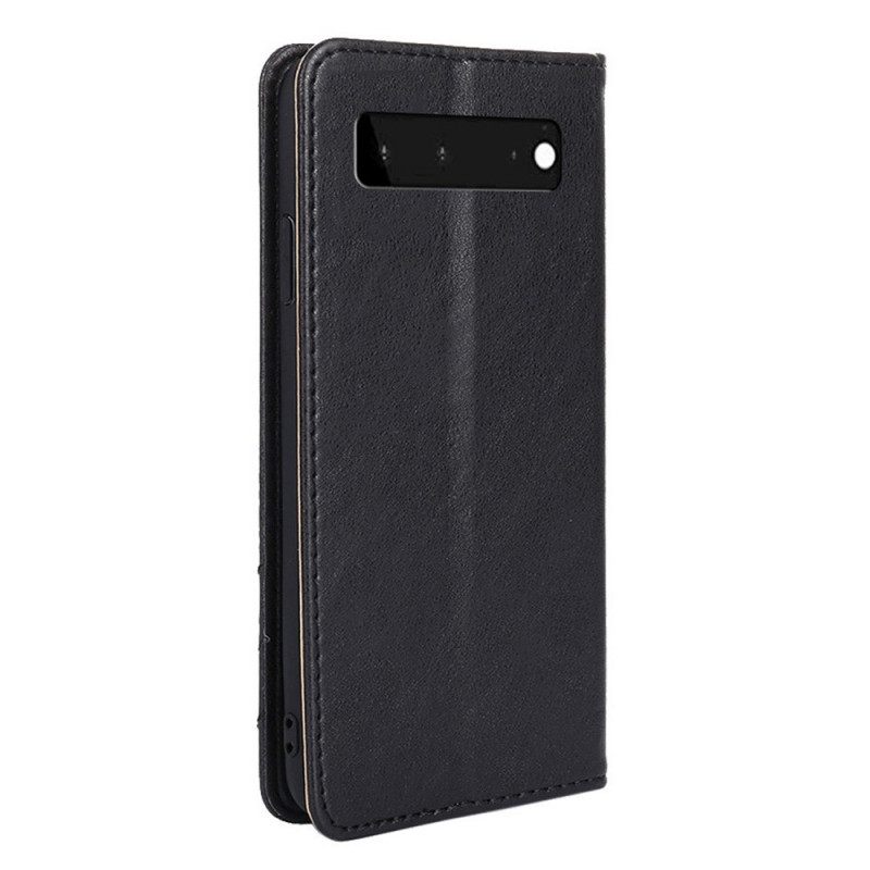 Puhelinkuoret Google Pixel 6 Kotelot Flip Tyylinen Nahkaniitti