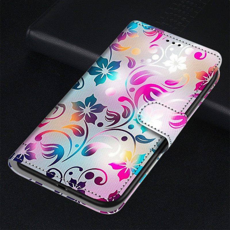 Nahkakotelo Samsung Galaxy M23 5G Graphic Kaulanauhalla