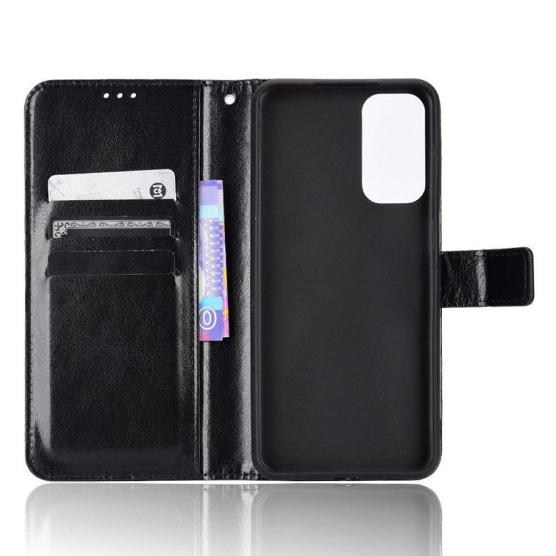 Nahkakotelo Samsung Galaxy M23 5G Keinonahka Näyttävä