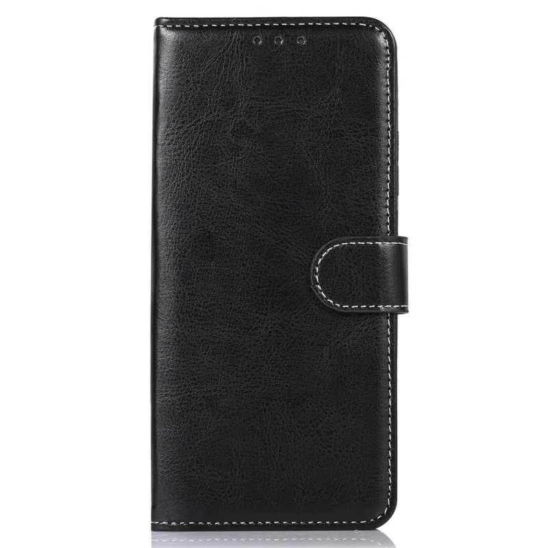 Nahkakotelo Samsung Galaxy M23 5G Tyylinen Nahkaompelu