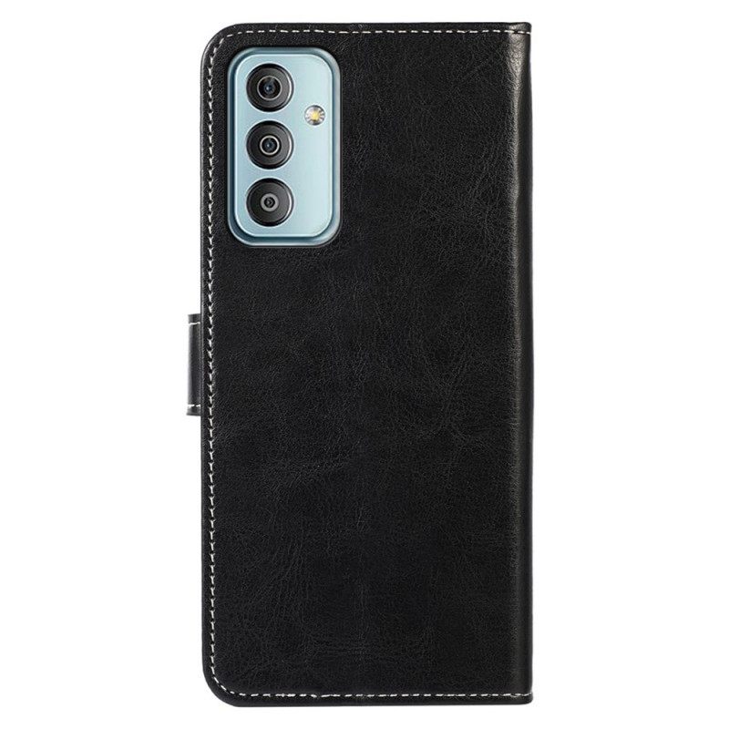 Nahkakotelo Samsung Galaxy M23 5G Tyylinen Nahkaompelu