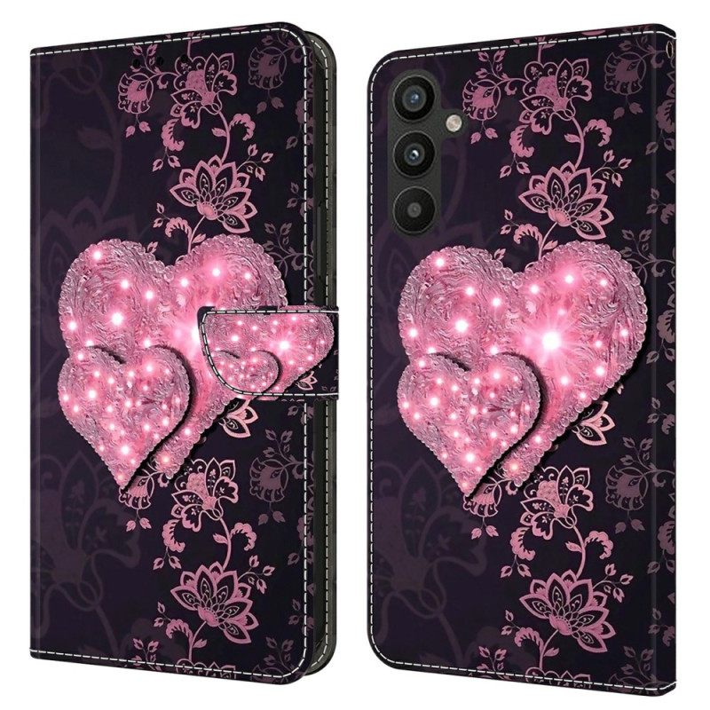 Kotelot Samsung Galaxy A15 Pitsisydämet