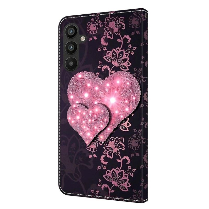Kotelot Samsung Galaxy A15 Pitsisydämet
