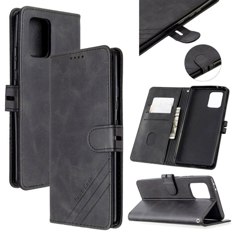 Flip Case Samsung Galaxy S10 Lite Faux Leather Best Case