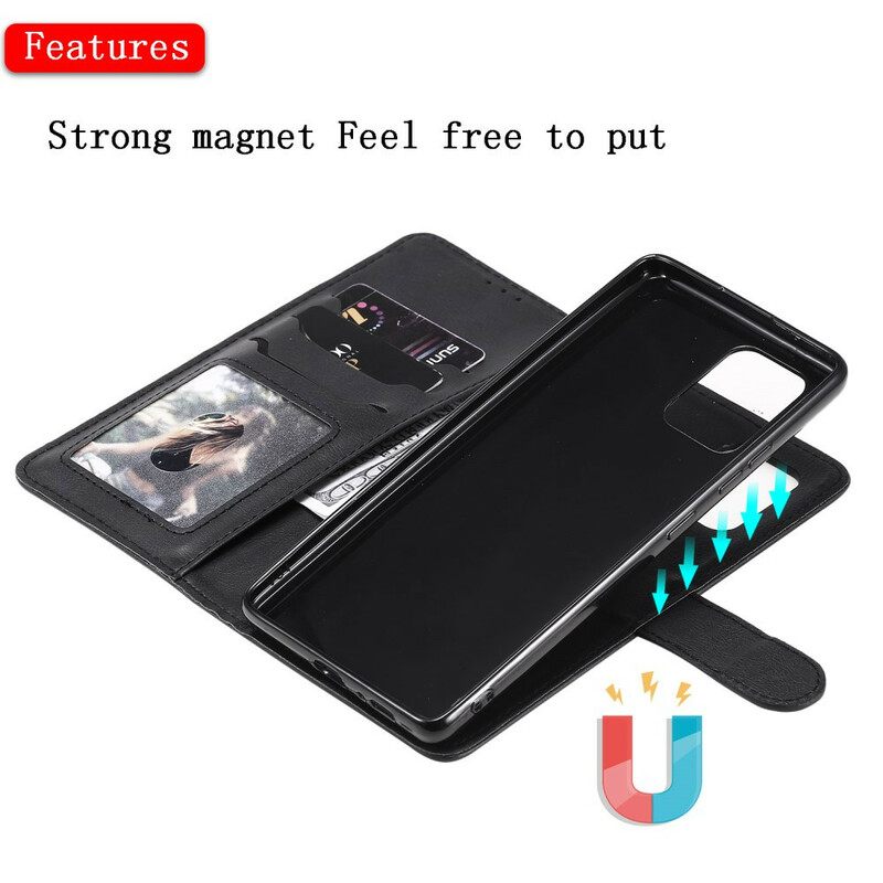 Nahkakotelo Samsung Galaxy S10 Lite Irrotettava