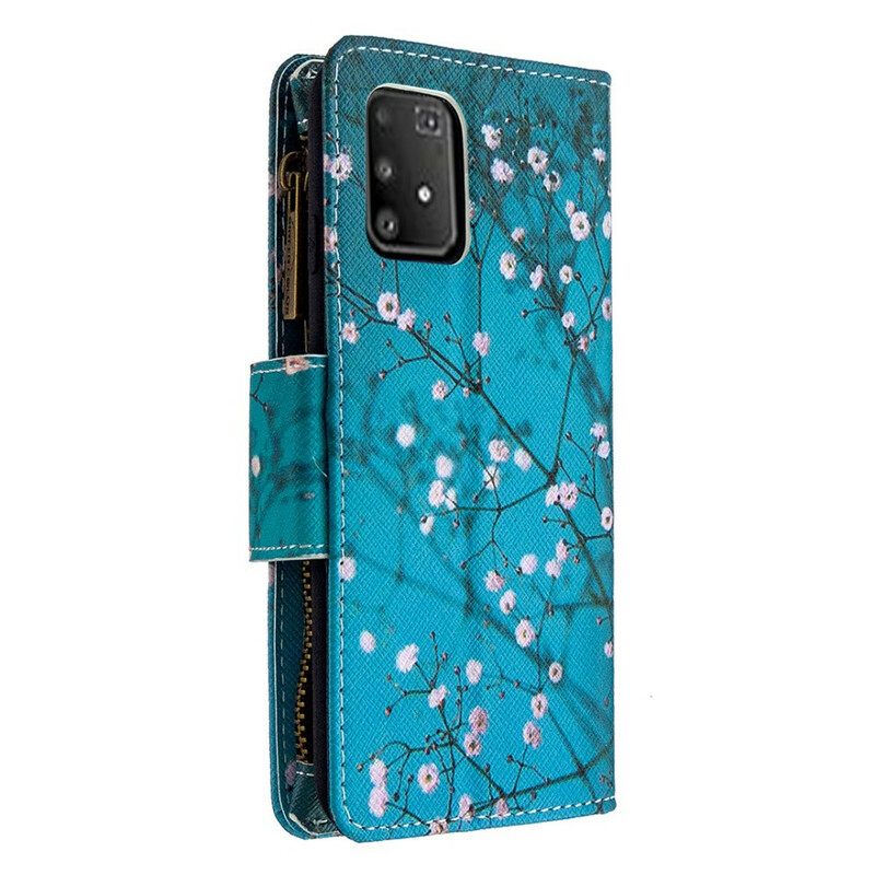 Nahkakotelo Samsung Galaxy S10 Lite Vetoketjullinen Puutasku