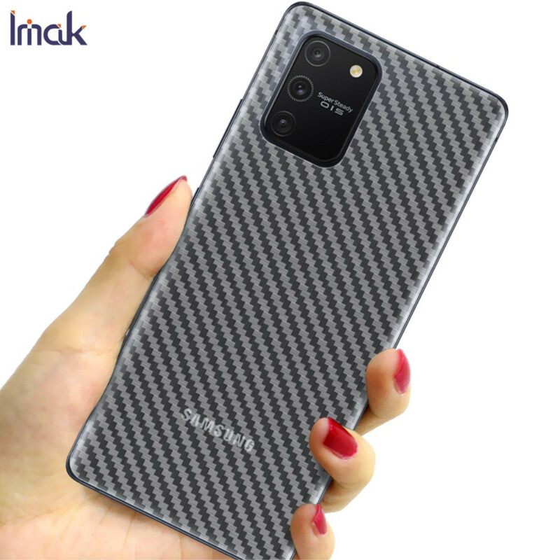 Takakalvo Samsung Galaxy S10 Lite Carbon Style Imak Puhelimelle