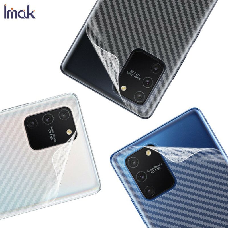 Takakalvo Samsung Galaxy S10 Lite Carbon Style Imak Puhelimelle