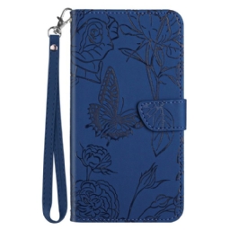 Kotelot Xiaomi Redmi Note 14 Pro Plus 5g Perhoskuvio Hihnalla