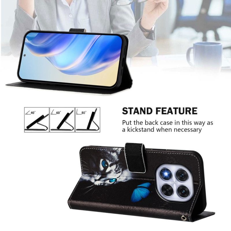 Kotelot Xiaomi Redmi Note 14 Pro Plus 5g Puhelinkuoret Perhos- Ja Kissakuvio