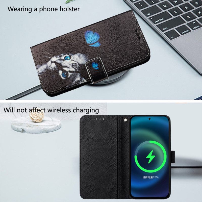 Kotelot Xiaomi Redmi Note 14 Pro Plus 5g Puhelinkuoret Perhos- Ja Kissakuvio