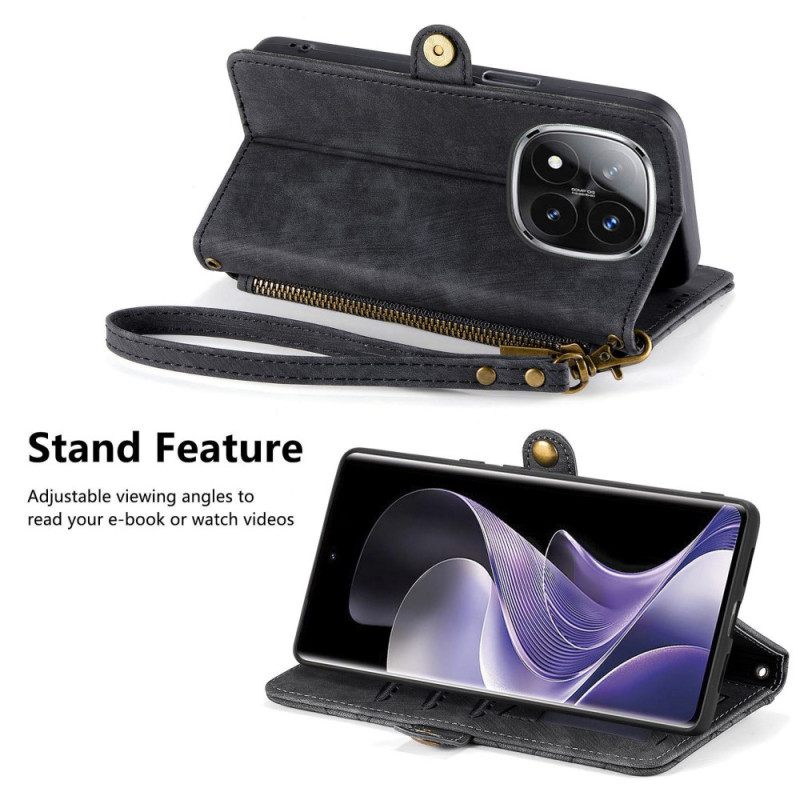 Kuoret Xiaomi Redmi Note 14 Pro Plus 5g Geometrisia Viivoja Muistuttava Lompakko