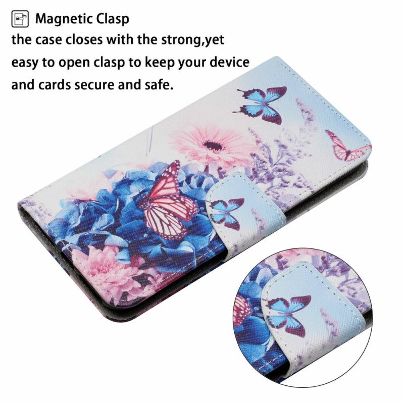 Kuoret Xiaomi Redmi Note 14 Pro Plus 5g Violetit Perhoset