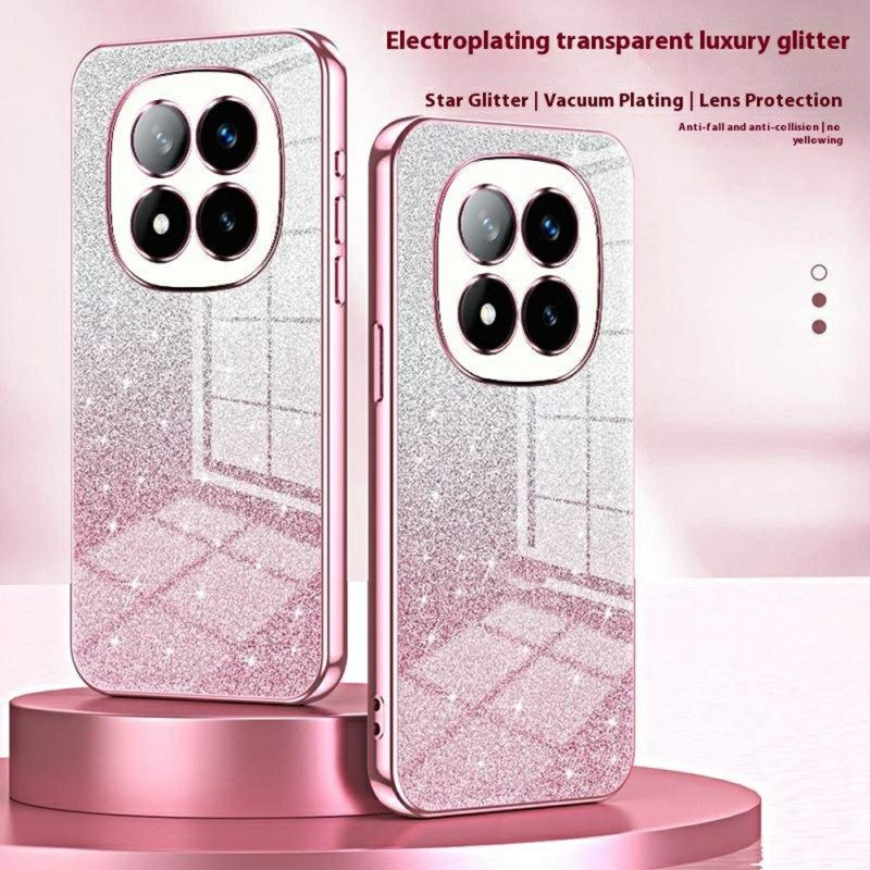 Kuori Xiaomi Redmi Note 14 Pro Plus 5g Liukuvärjätty Kimalle