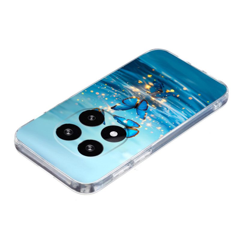 Kuori Xiaomi Redmi Note 14 Pro Plus 5g Siniset Perhoset