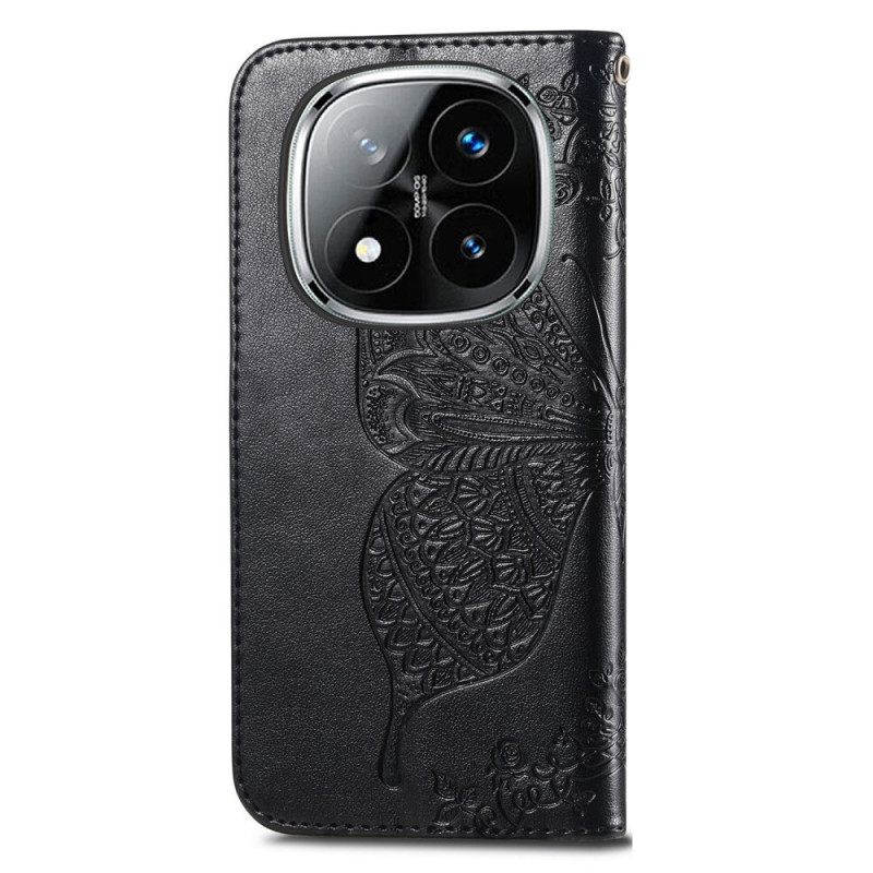 Nahkakotelo Xiaomi Redmi Note 14 Pro Plus 5g Barokkiperhonen