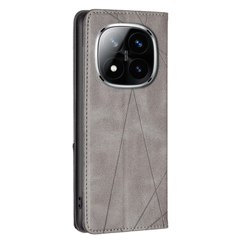 Nahkakotelo Xiaomi Redmi Note 14 Pro Plus 5g Geometrinen