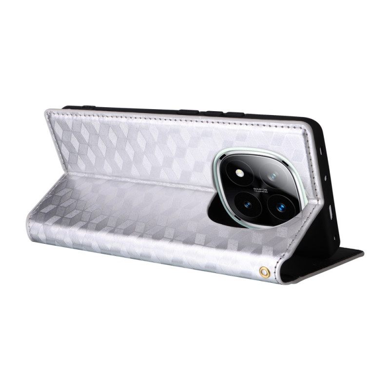 Nahkakotelo Xiaomi Redmi Note 14 Pro Plus 5g Kiiltävä 3d-kuvio