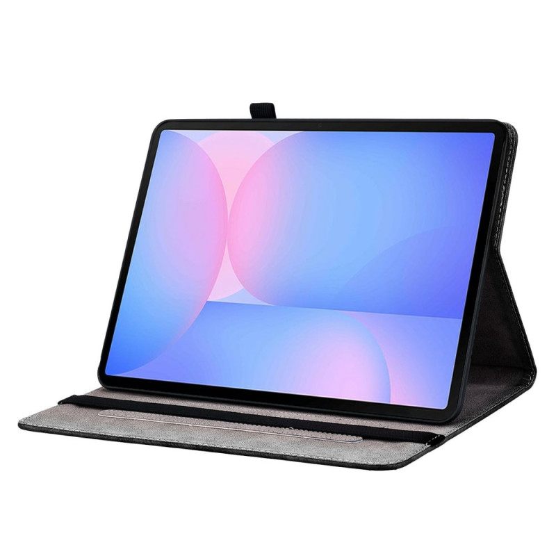 Kotelot Samsung Galaxy Tab S10 Fe Plus Elegantti Mustan Ruusun Suoja