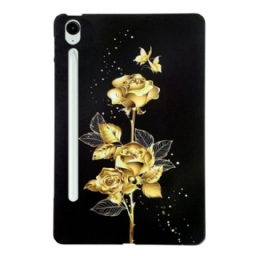 Kuori Samsung Galaxy Tab S10 Fe Plus Kultaisia Ruusuja