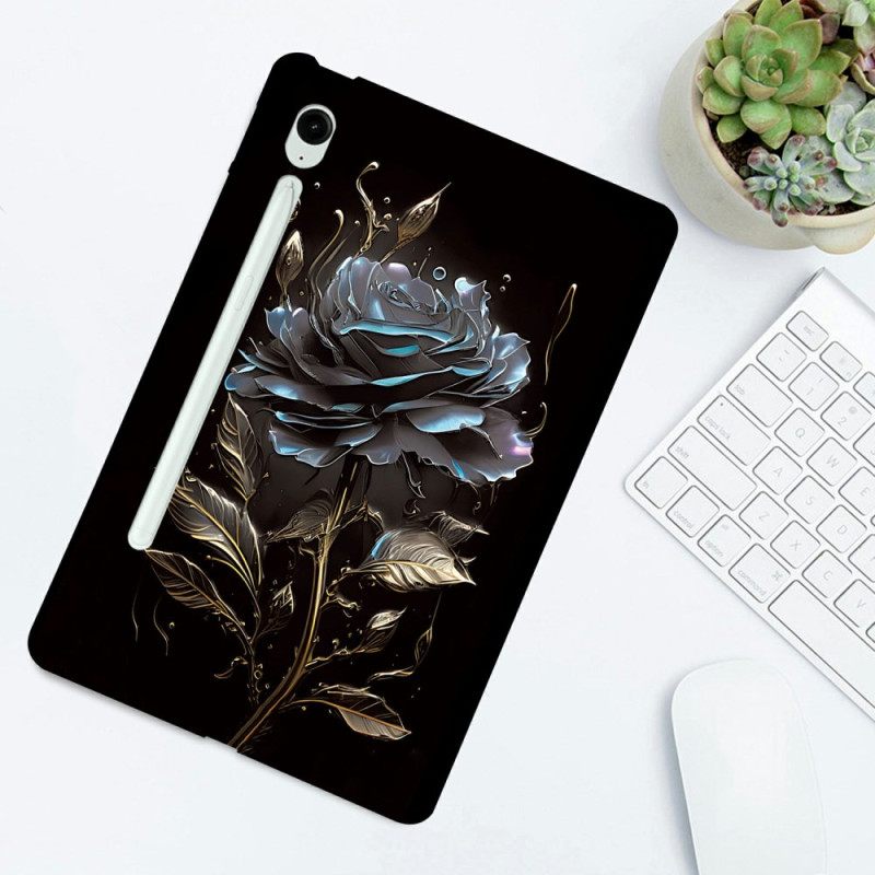 Kuori Samsung Galaxy Tab S10 Fe Plus Musta Ruusu Suojakuori