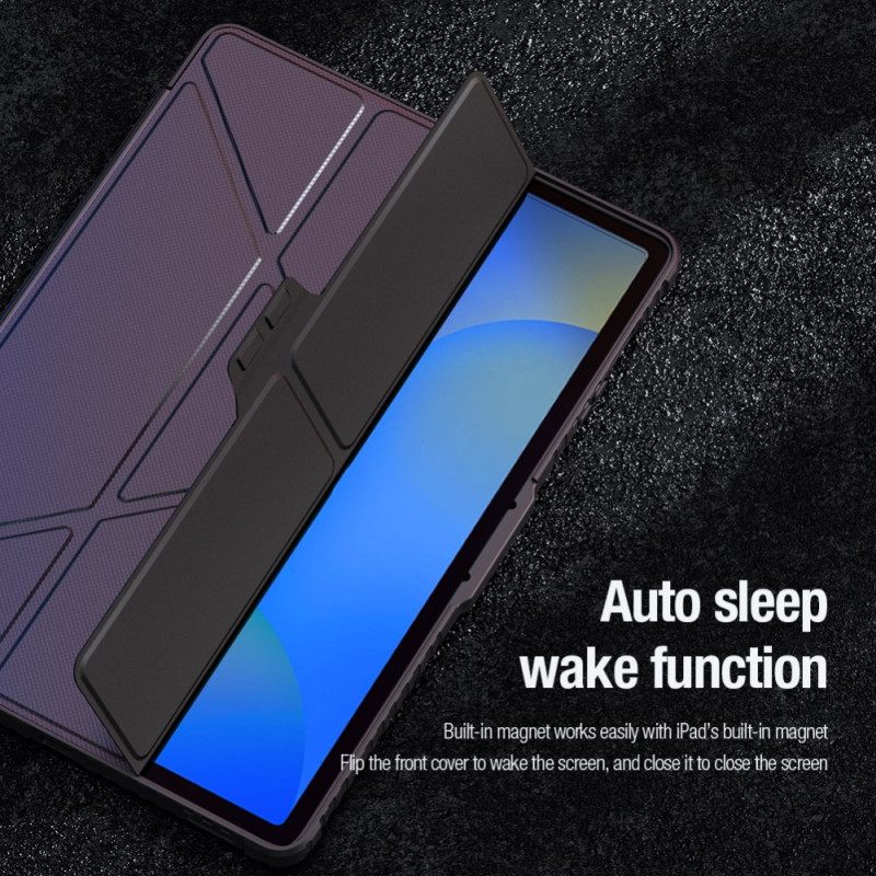 Samsung Galaxy Tab S10 Fe Plus Nillkin-puskuri Origami-telineellä Ja Liukuvalla Kannella