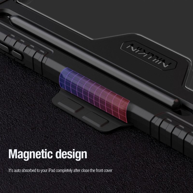 Samsung Galaxy Tab S10 Fe Plus Nillkin-puskuri Origami-telineellä Ja Liukuvalla Kannella