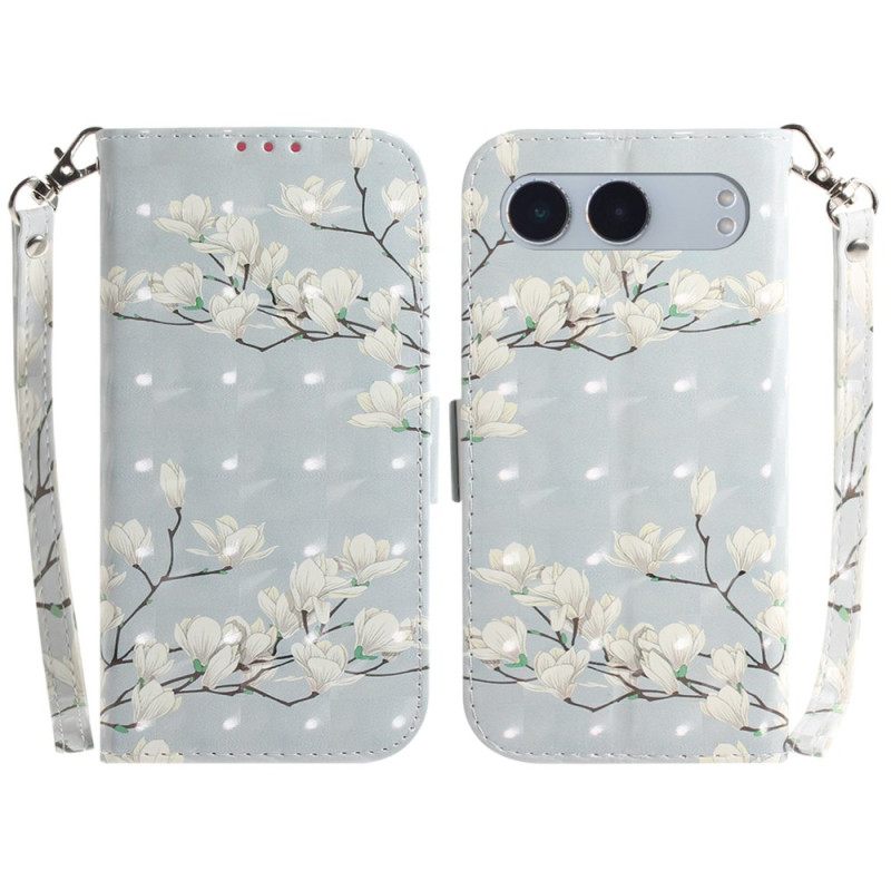 Kotelot Oneplus Nord 4 Magnolia-avainnauha