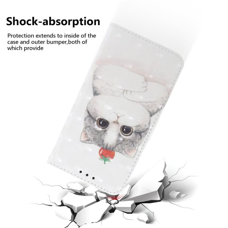 Kotelot Oneplus Nord 4 Puhelinkuoret Kissa- Ja Mansikka-avainnauha