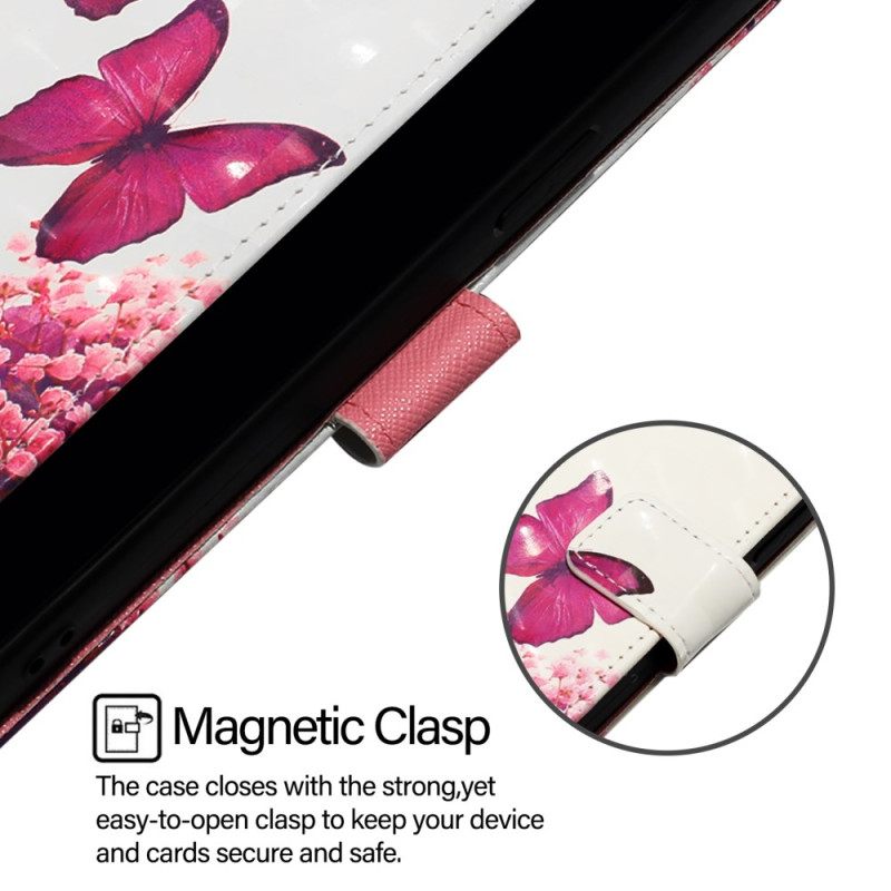 Kotelot Oneplus Nord 4 Puhelinkuoret Punaiset Perhoset