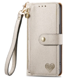 Kuoret Oneplus Nord 4 Sydänkuvioinen Rfid-estollinen Lompakko