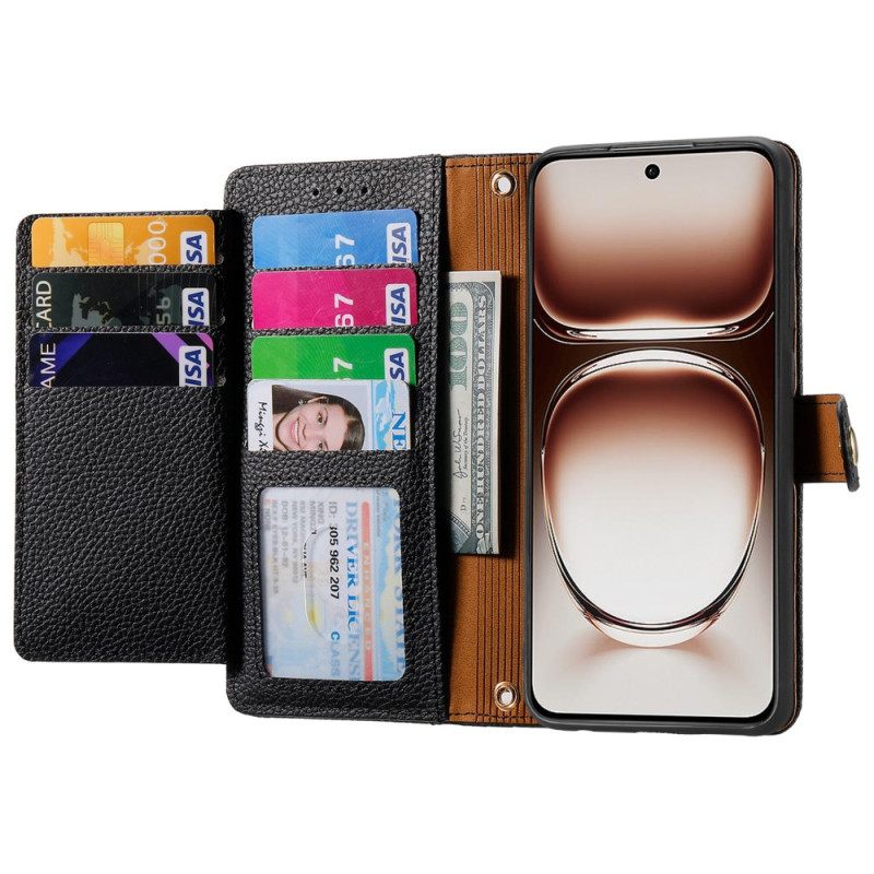 Kuoret Oneplus Nord 4 Sydänkuvioinen Rfid-estollinen Lompakko