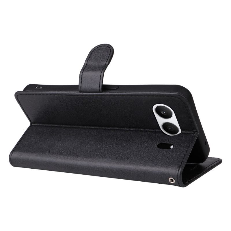 Kuoret Oneplus Nord 4 Yksivärinen Nahkakuvio