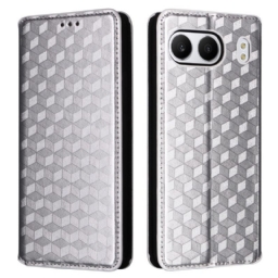Nahkakotelo Oneplus Nord 4 Timanttikuvioinen