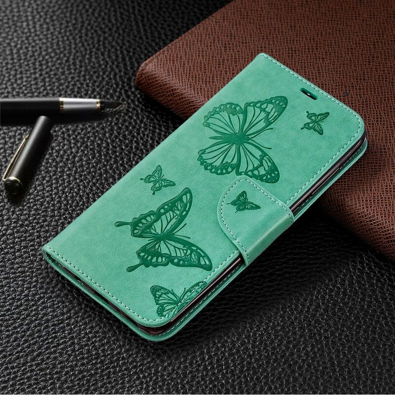 Kotelot Samsung Galaxy A70 Butterflies In Flight With Lanyard