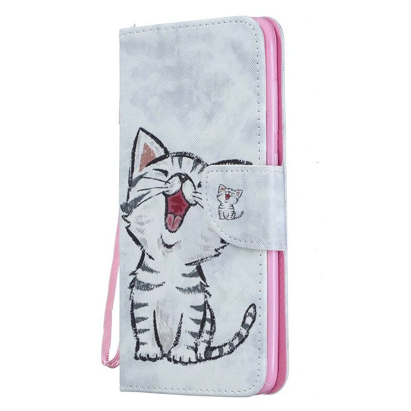 Kotelot Samsung Galaxy A70 Kitten Irrotettavalla Hihnalla